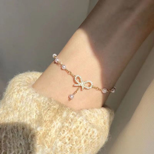 Korean style bowknot bracelet image 1