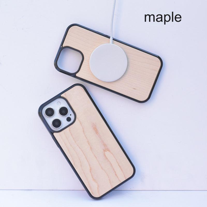 Eco-Friendly Bamboo Wood MagSafe Compatible iPhone Case for iPhone 15/14/13 Series