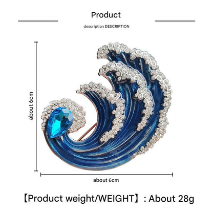 Elegant brooch pin for fashion accessories