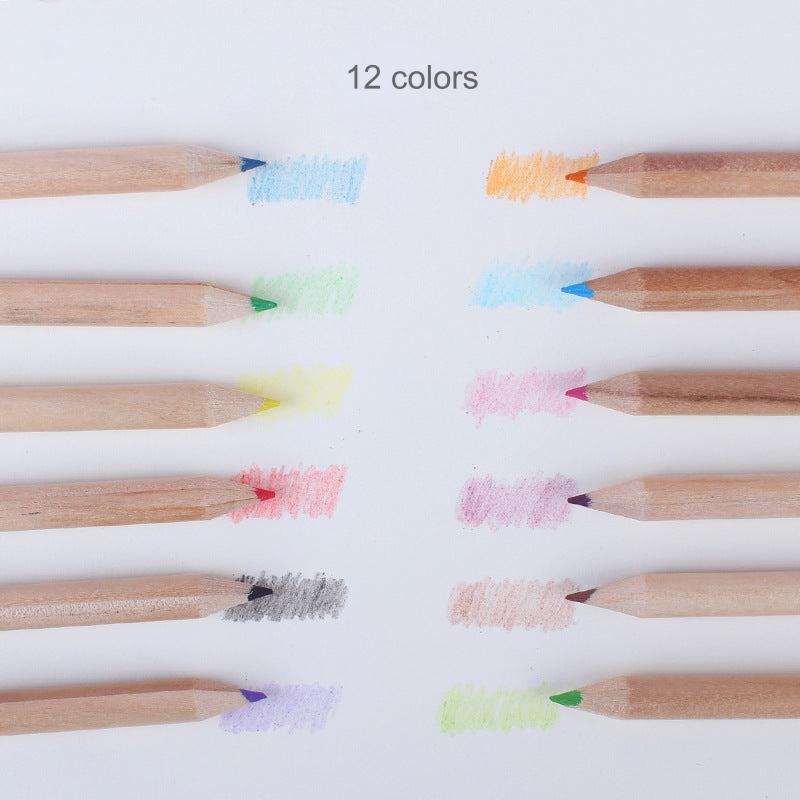 Vibrant 12-Color Bucket of Colored Pencils for Kids - Perfect for Art & Creativity in School and Home