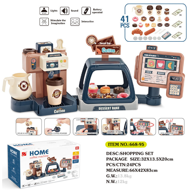 Toy Cash Register with Accessories