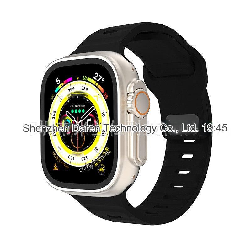 Premium Silicone Sport Band for Apple Watch - Compatible with Series 7, 8, Ultra - Adjustable, Colorful, and Durable