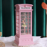 Telephone Booth Ballet Dancer with Green Skirt (Rotating) (Pack of 2)