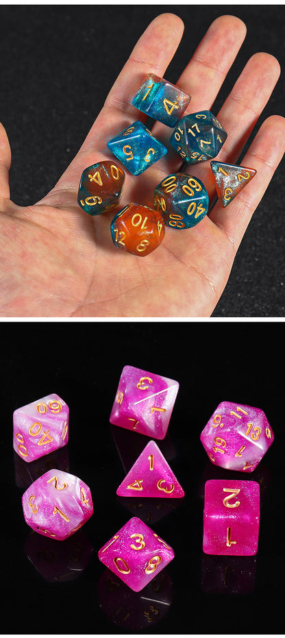 starry gaming dice