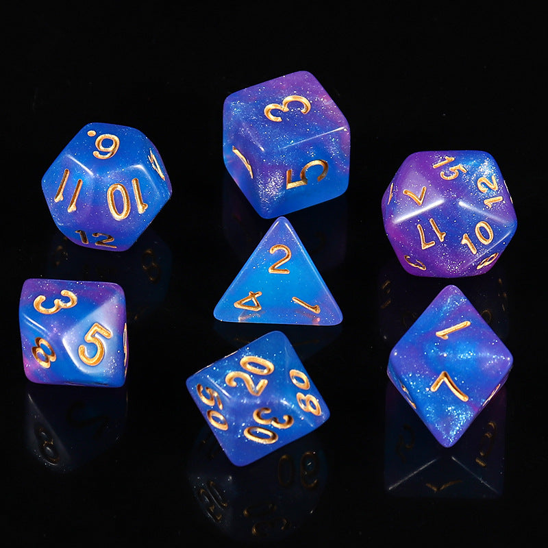 starry gaming dice