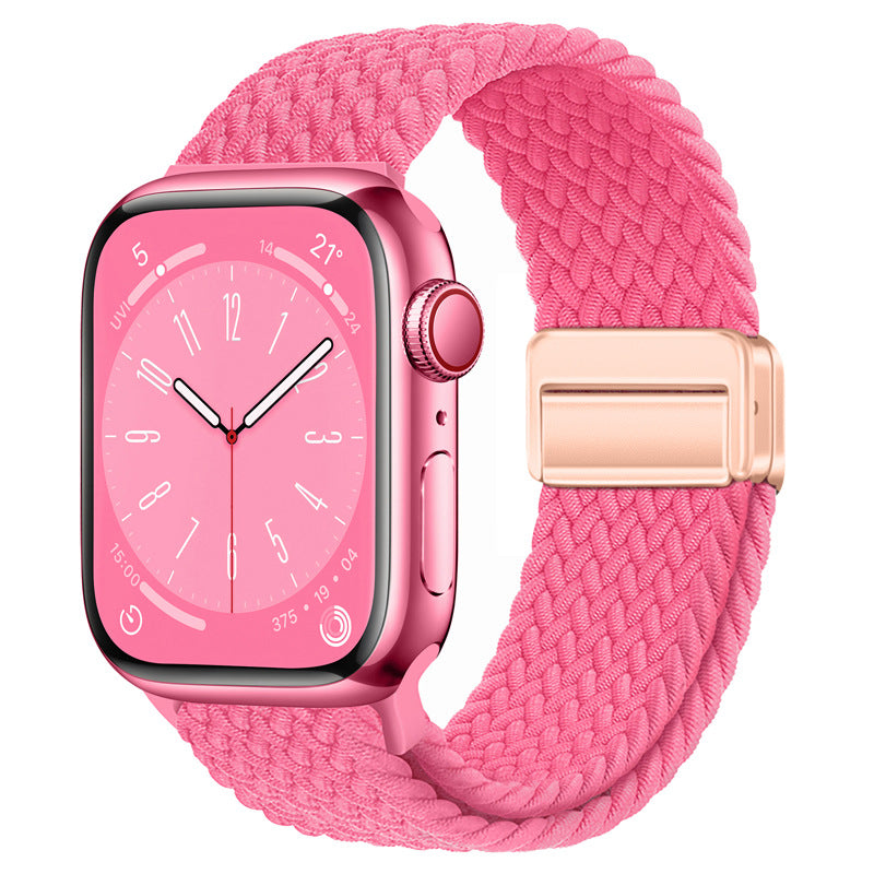 Stylish Nylon Woven Magnetic Apple Watch Band - Compatible with All Series