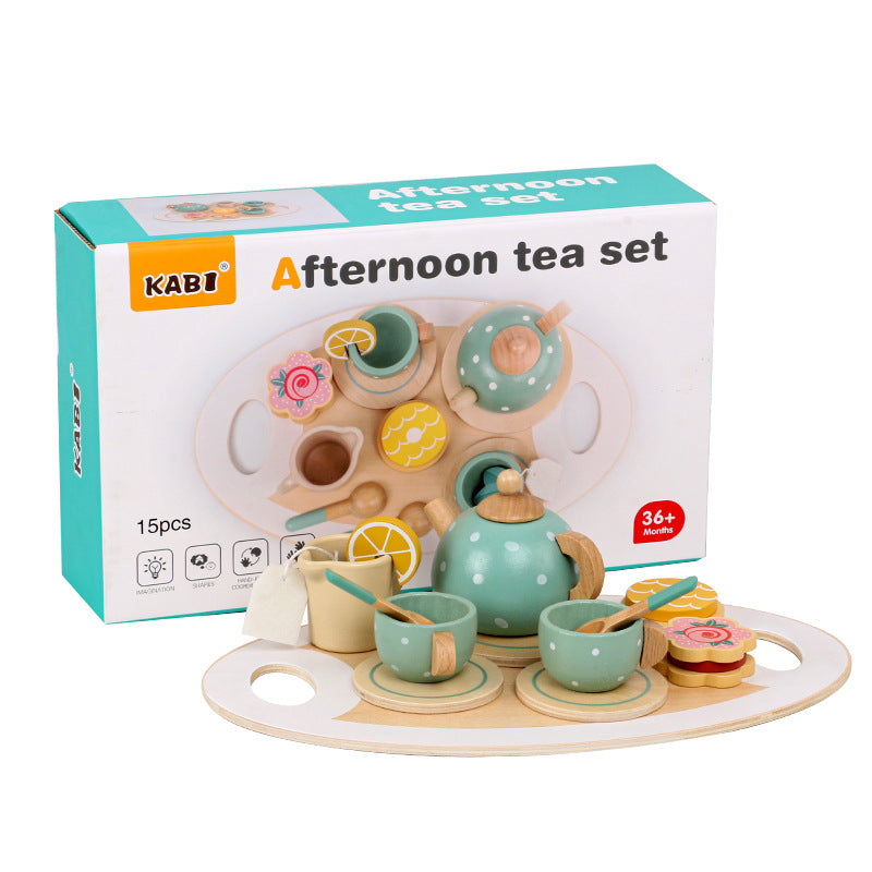 deluxe wooden kitchen toy set contents