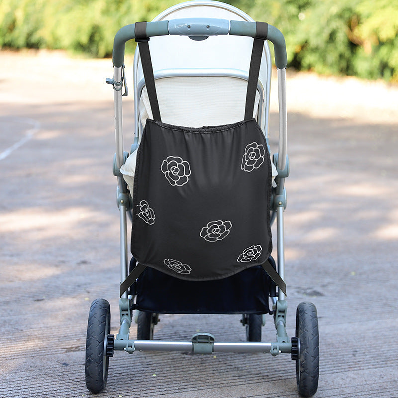 camellia pattern baby stroller mesh bag