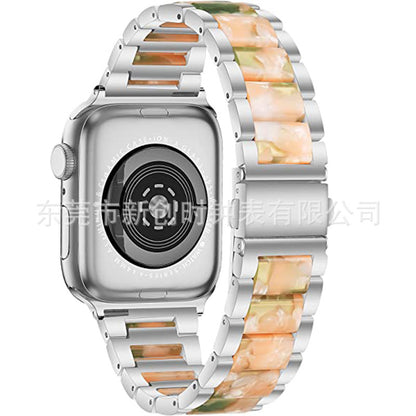 Luxurious Lightweight Metal Resin Band for Apple Watch 9/1SE - Versatile Styles Available