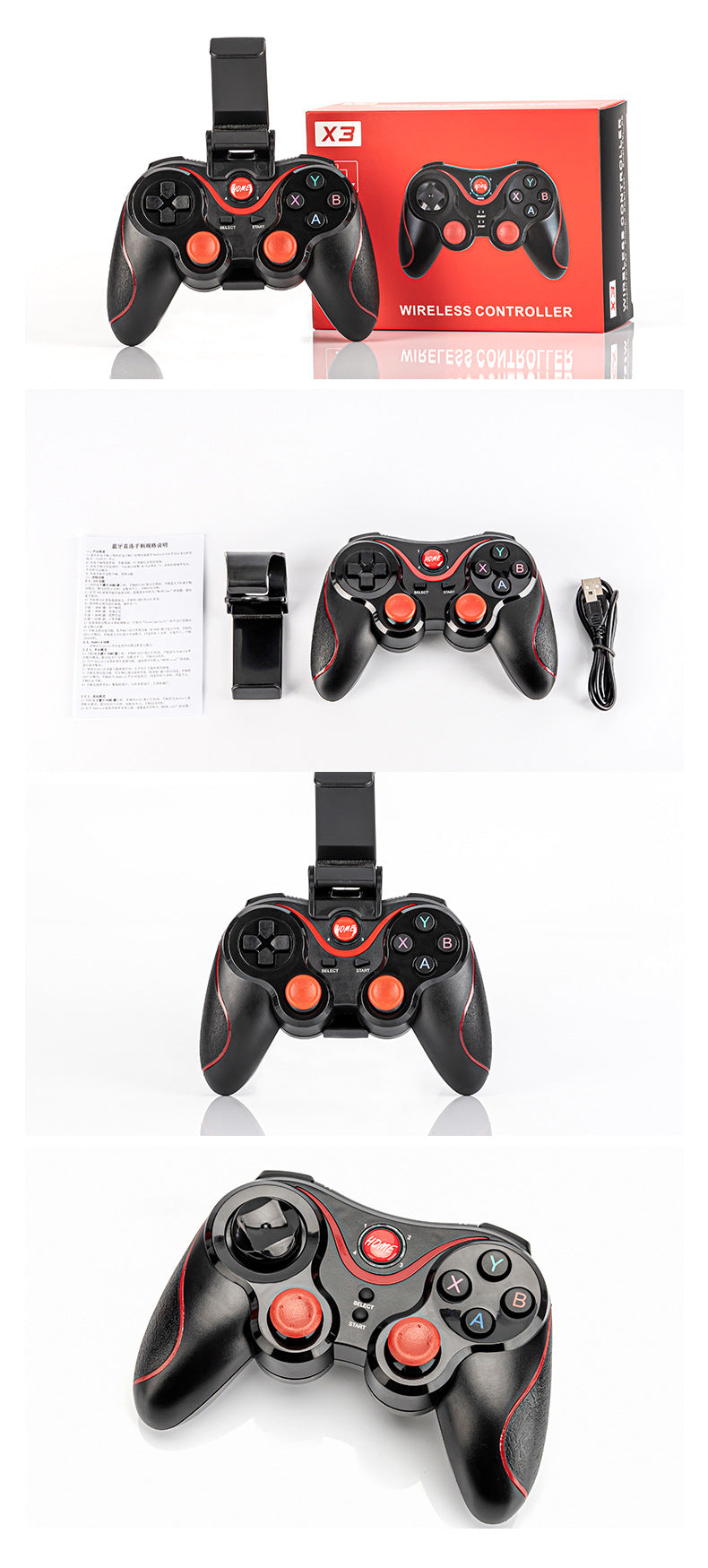 wireless Bluetooth gamepad