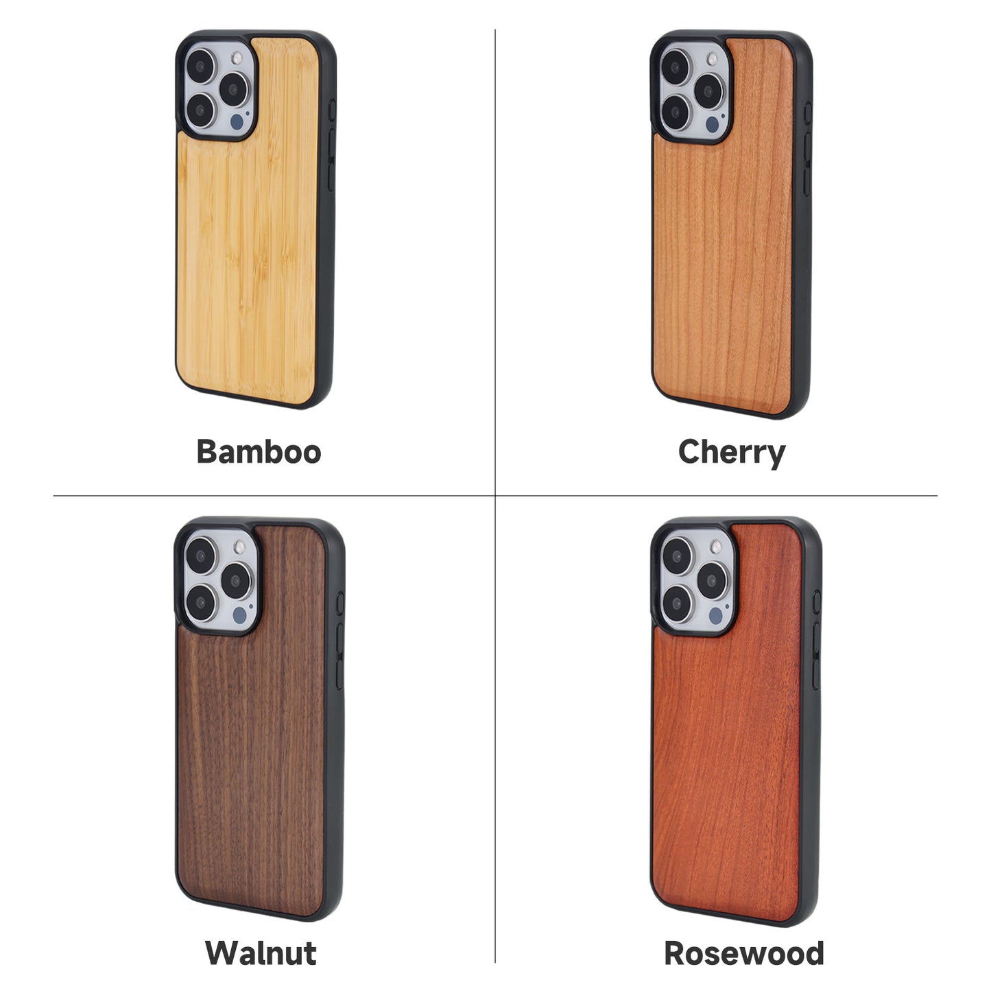 Handcrafted Wooden Phone Case for iPhone 15, 14, and 13 Series – Premium Eco-Friendly Protection