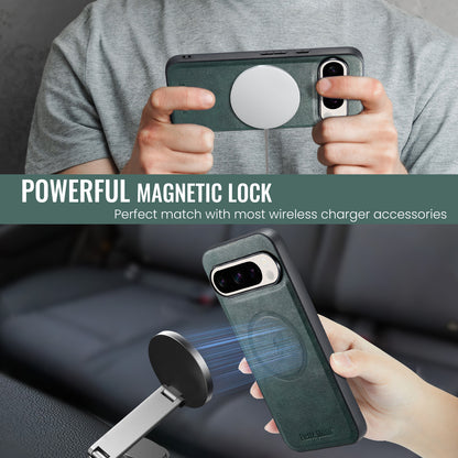 MagSafe Compatible Magnetic Phone Case for Google Pixel & iPhone – Card Slot & Stand Functionality