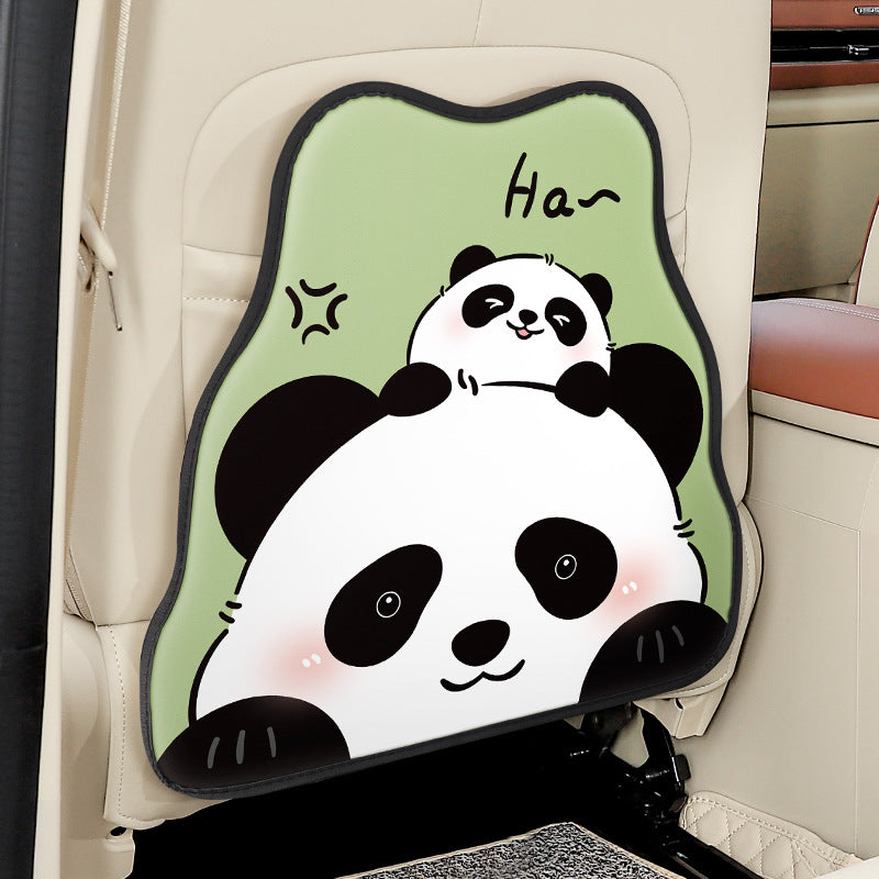 playful dog themed rear seat protector