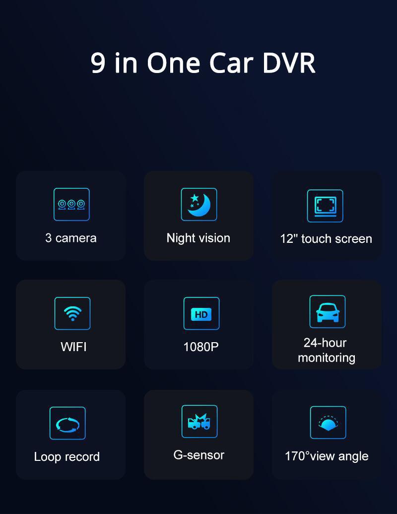 triple camera dash cam