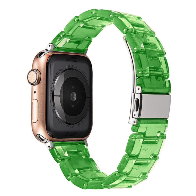 Stylish Natural Resin Apple Watch Band - Compatible with Series 1-9 & Ultra Models