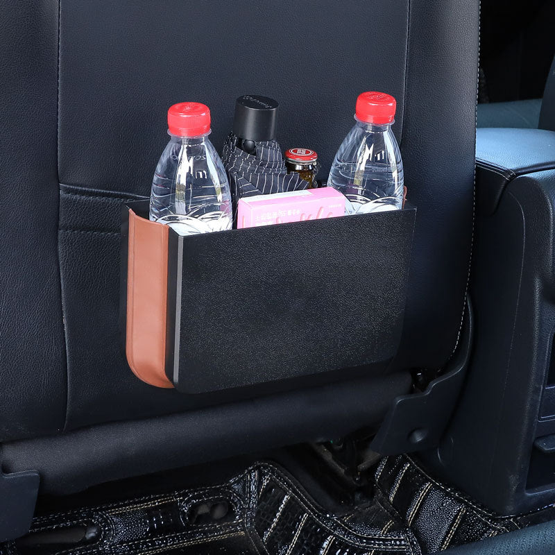 stylish car trash can for seat back