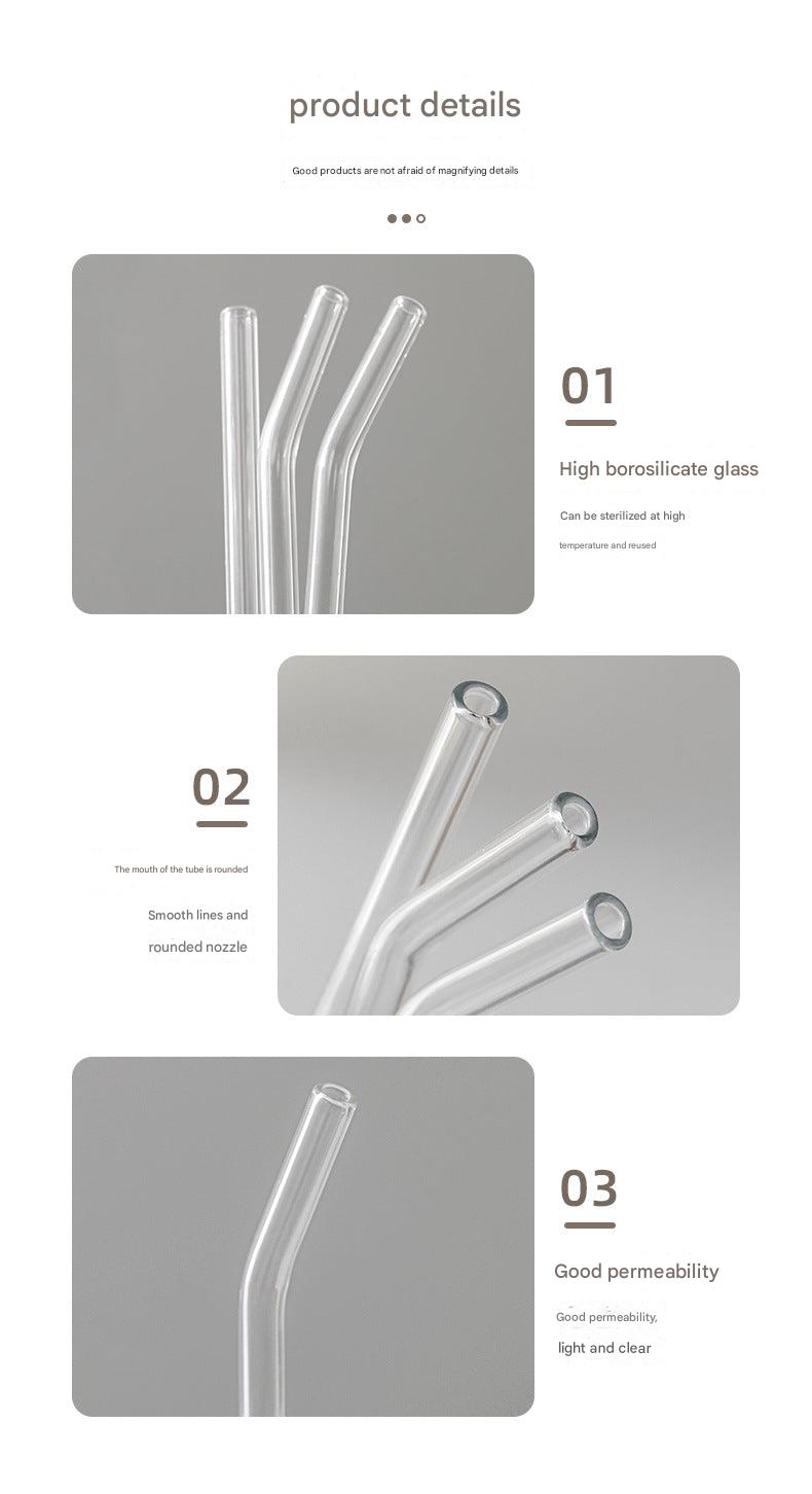 durable glass straw for drinking