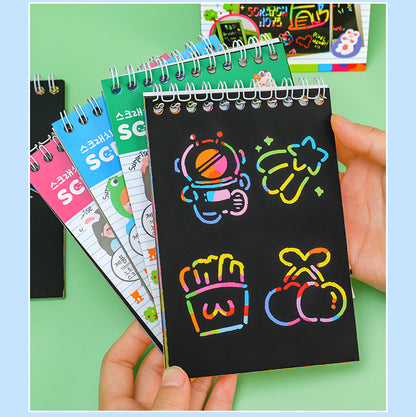 Variety pack of scratch art papers for kids