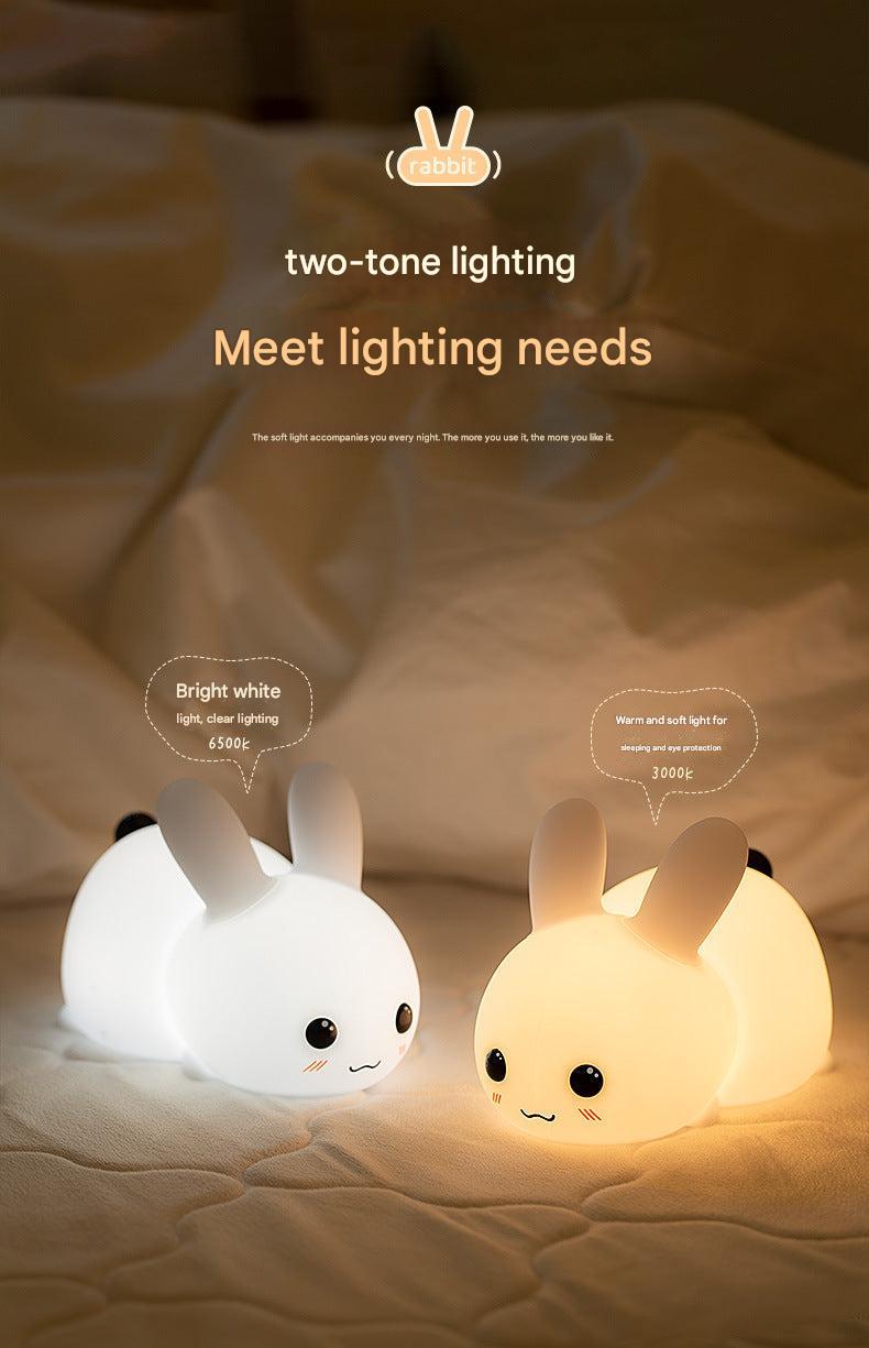 Soothing night light in a kid-friendly rabbit shape