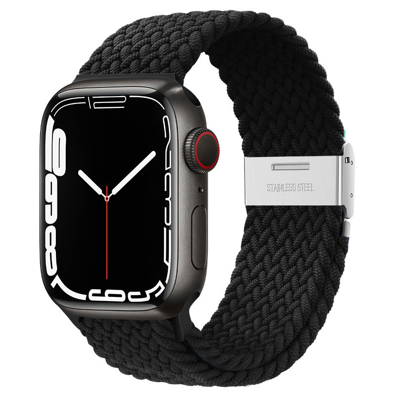 Premium Nylon Woven Strap for Apple Watch - Fits All Series and Sizes - Adjustable Buckle - Stylish and Durable