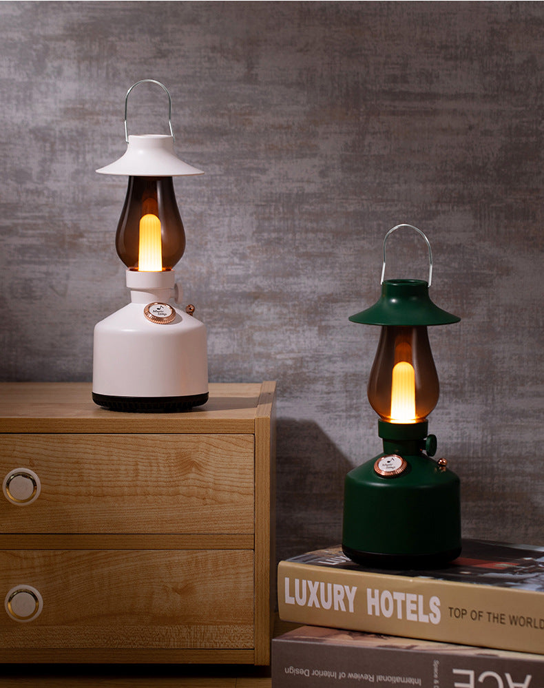 multifunctional humidifier night light and speaker in black