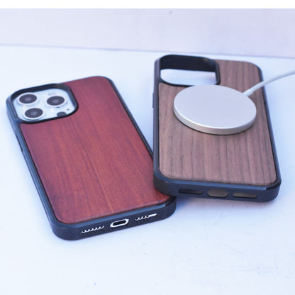 Eco-Friendly Bamboo Wood MagSafe Compatible iPhone Case for iPhone 15/14/13 Series