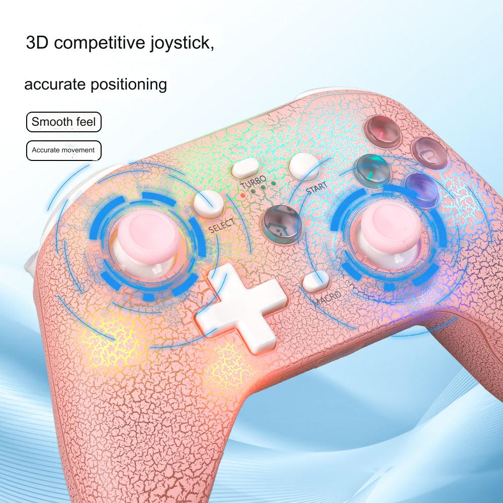 KXD NS21 RGB Wireless Gaming Controller for PC, iOS, Android, PS4, and Switch - Customizable Gaming Experience