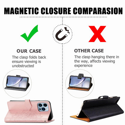 Premium Flip Case for iPhone & Samsung - Magnetic Stand, PU/TPU Material, Various Colors