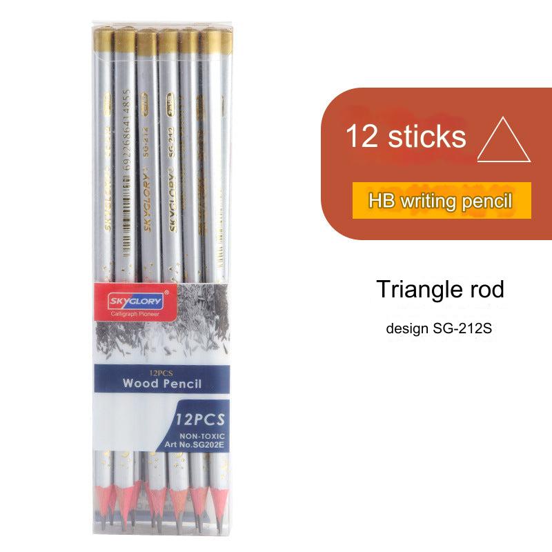 12-Pack Premium HB Pencils with Erasers - Perfect for Students and Artists