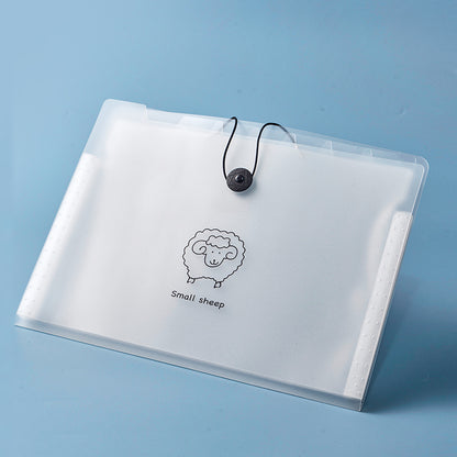 A4 portable file organizer in use