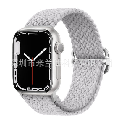 Premium Nylon Woven Watch Band for Apple Watch Series 4, 5, 6, 7, 8, SE, Ultra - Adjustable, Sporty Design