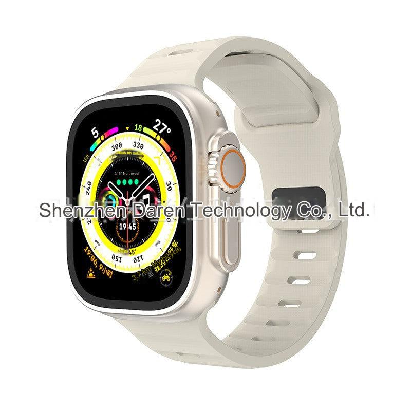 Premium Silicone Sport Band for Apple Watch - Compatible with Series 7, 8, Ultra - Adjustable, Colorful, and Durable