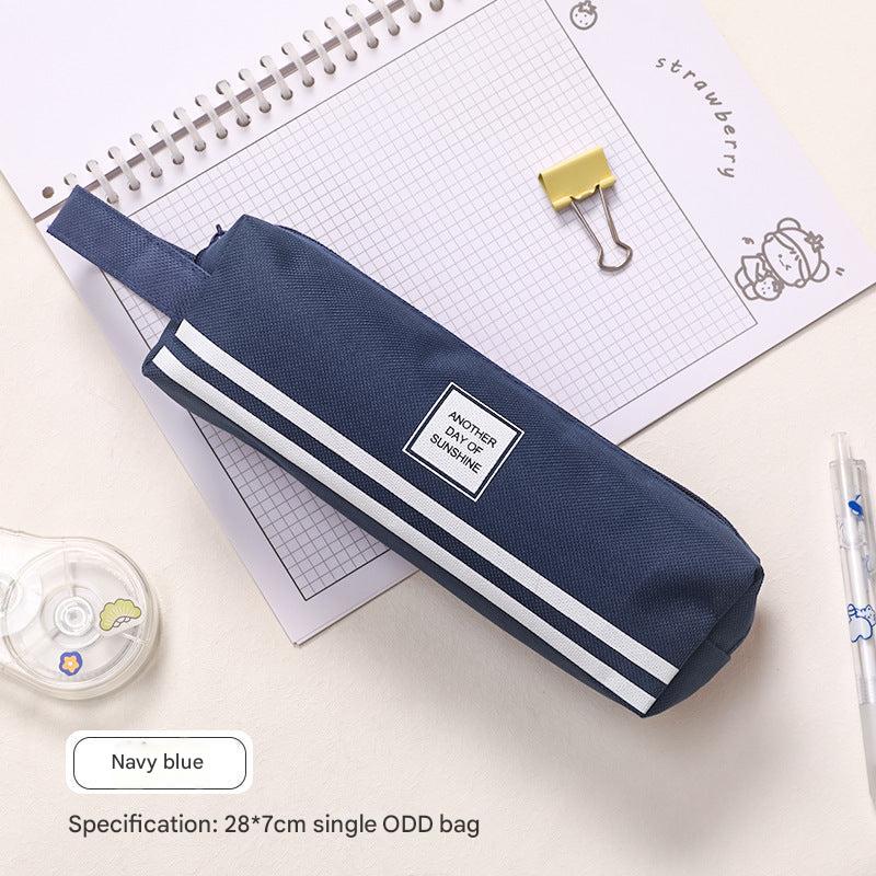 navy pencil case compact design