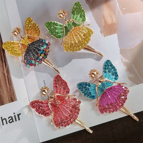 Ballet girl brooch front view