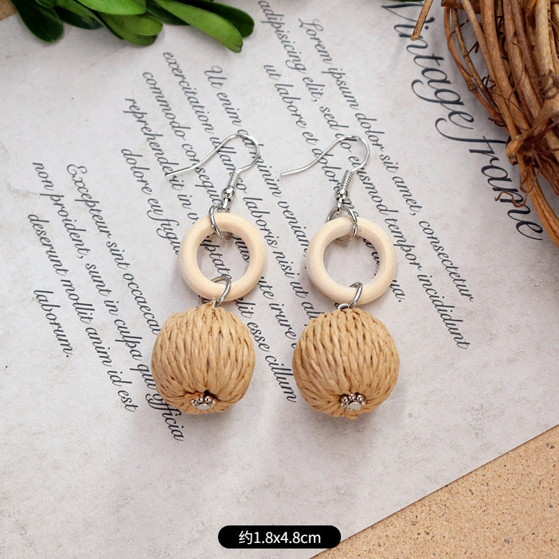 Summer beach fashion long earrings