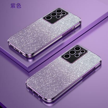 Stylish Samsung Galaxy Protective Case - TPU Electroplated Shockproof Cover for S24, S23, A Series - Available in Multiple Colors