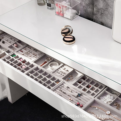 minimalist gray jewelry storage