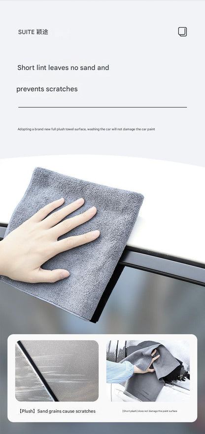 grey microfiber auto detailing cloth image