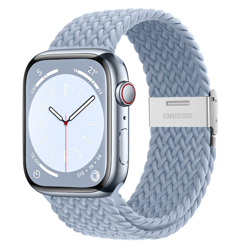 Premium Nylon Woven Strap for Apple Watch - Fits All Series and Sizes - Adjustable Buckle - Stylish and Durable