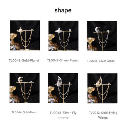 Elegant Pearl-Embedded Brooch - Image 2