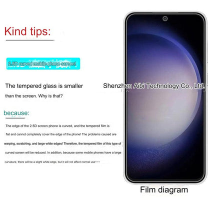 Samsung Galaxy S23 FE Tempered Glass Screen Protector - HD Clear & Anti-Fingerprint | Premium Full Coverage