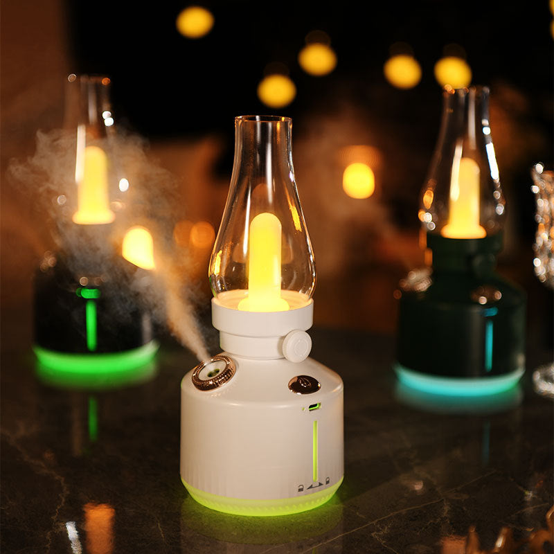 portable humidifier with bluetooth speaker side view