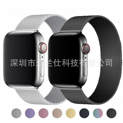 Premium Metal Milanese Loop Band for Apple Watch Series 1-9 & SE - Stylish, Adjustable & Breathable | Multiple Colors Available