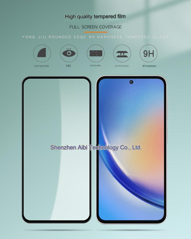 Premium Tempered Glass Screen Protector for Samsung Galaxy A55 - Full Coverage, HD Clear, Anti-Fingerprint