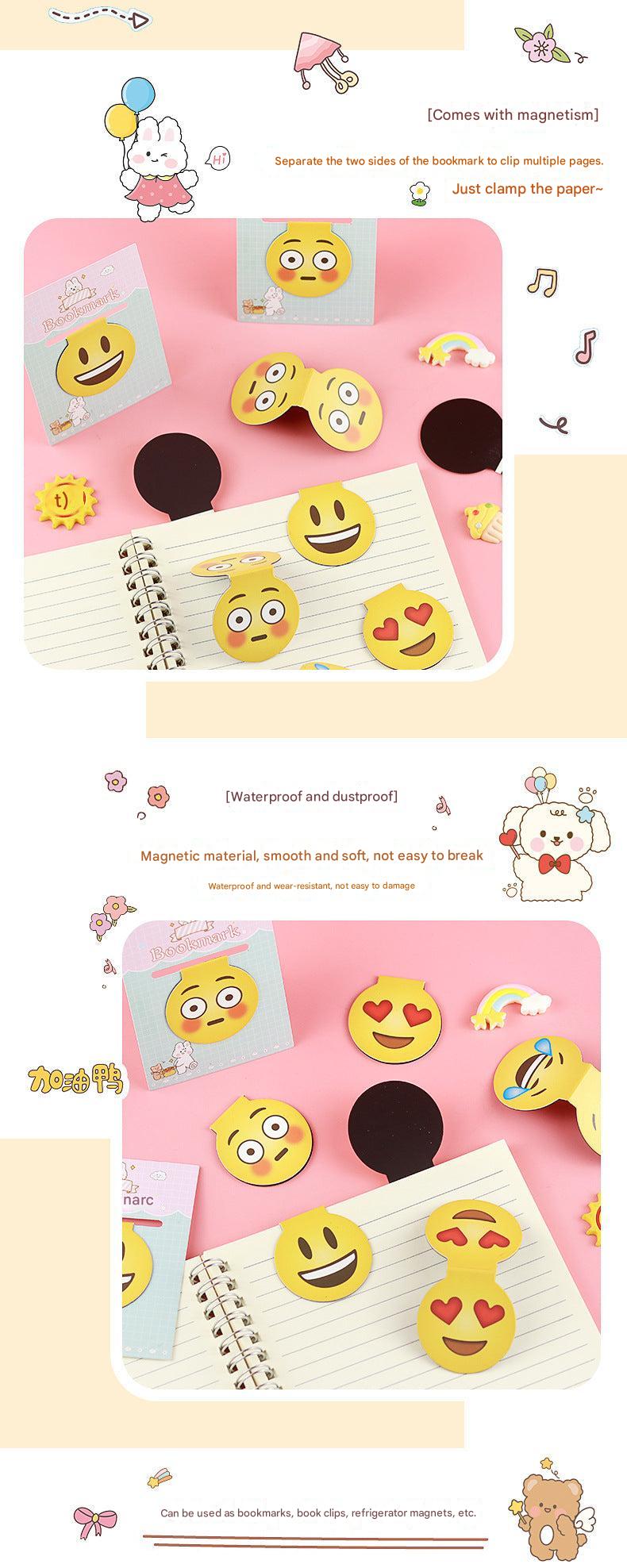 laughing cartoon magnetic bookmark