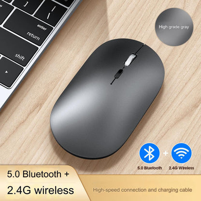 Wireless Bluetooth Mouse Q7 - Dual-Mode, Ergonomic Silent Design, Rechargeable for Office Use