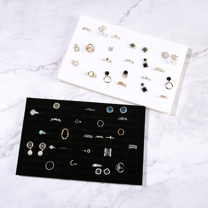 luxury black velvet jewelry organizer