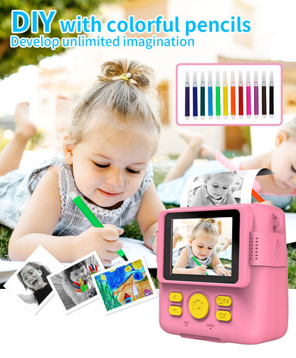 high-resolution kids camera with sample print