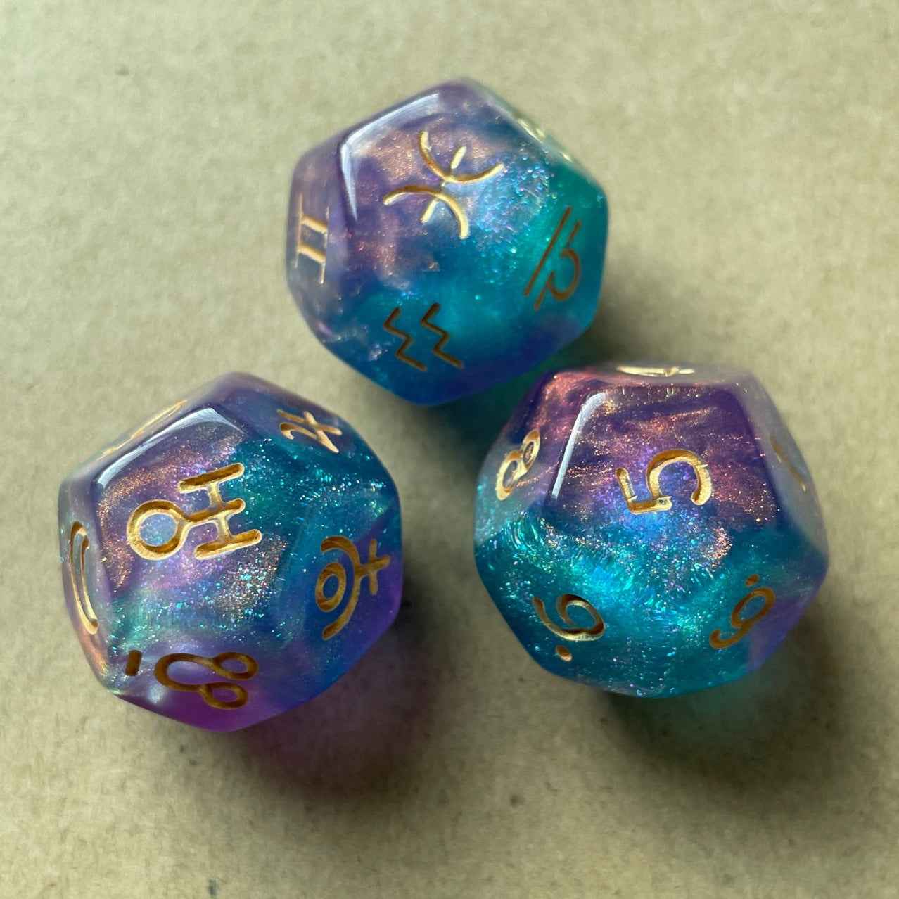 zodiac dice set