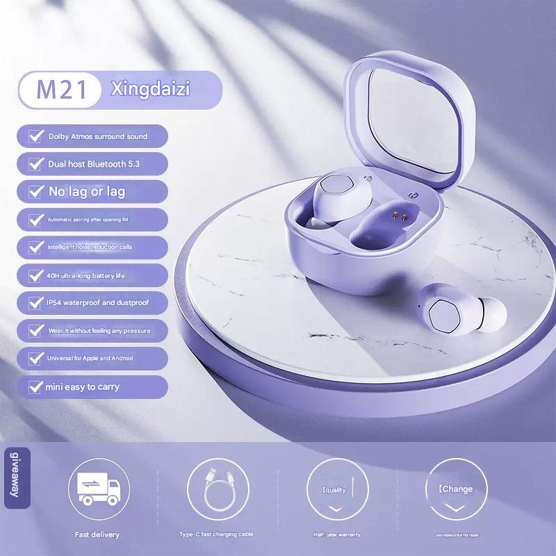Ultra-Compact M21 Bluetooth Earbuds for Sports
